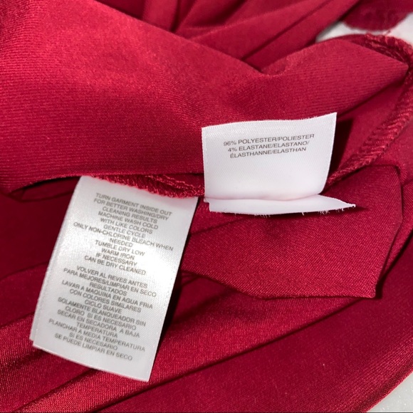 ANE KLEIN ⭐️NWT⭐️Claret Wrap Front Blouse size L - Picture 5 of 5